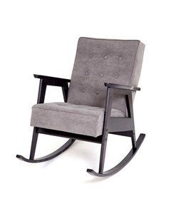 Кресло-качалка Ретро (венге / RS 15 - темно-серый) в Йошкар-Оле