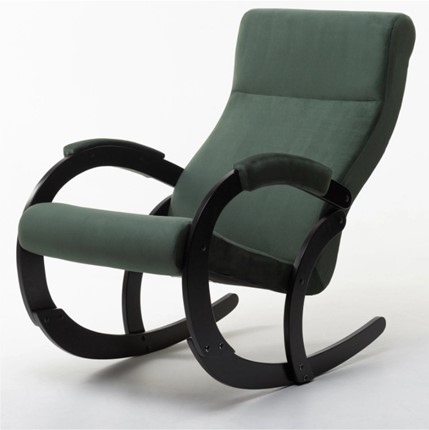 Кресло-качалка в гостиную Корсика, ткань Amigo Green 34-Т-AG в Йошкар-Оле - изображение