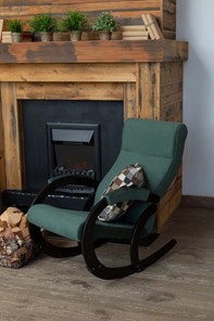Кресло-качалка в гостиную Корсика, ткань Amigo Green 34-Т-AG в Йошкар-Оле - предосмотр 7
