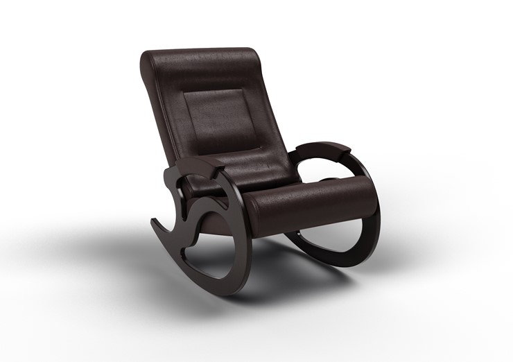 Кресло-качалка Вилла, экокожа крем 11-К-КР в Йошкар-Оле - изображение 1