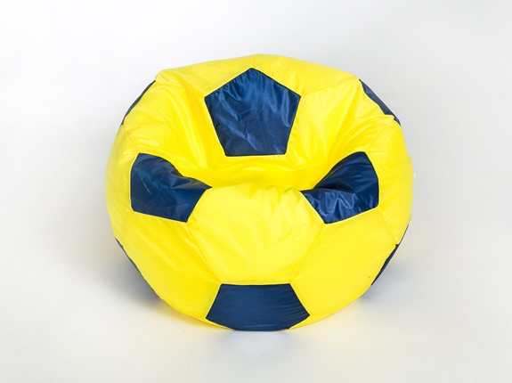 Кресло-мешок Мяч малый, желто-синий в Йошкар-Оле - изображение