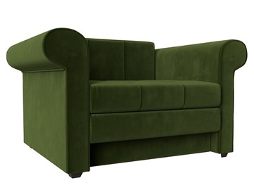 Кресло-кровать Берли, Зеленый (Микровельвет) в Йошкар-Оле