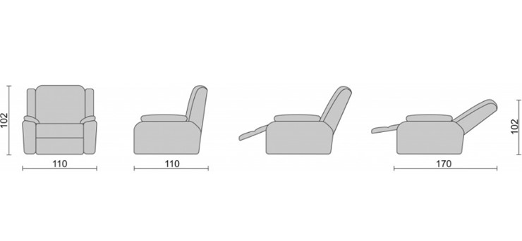 Кресло-трансформер Recliner (электро) в Йошкар-Оле - изображение 3