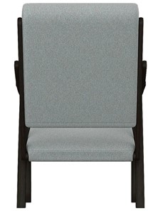 Мягкое кресло Вега 10 ткань серый, каркас венге в Йошкар-Оле - предосмотр 5