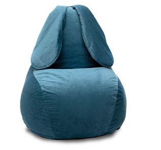 Кресло-игрушка КлассМебель Зайка (длинные уши), синий в Йошкар-Оле