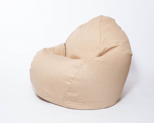 Кресло-мешок Макси, рогожка, 150х100, песочное в Йошкар-Оле - изображение