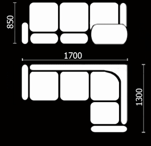 Кухонный угловой диван Нео КМ-01 (168х128 см.) в Йошкар-Оле - предосмотр 3