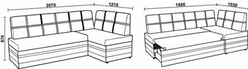 Кухонный диван НЕО КМ-06 ДУ с механизмом в Йошкар-Оле - предосмотр 5