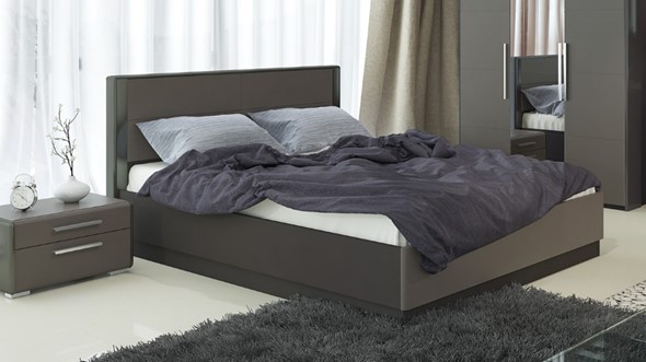 Кровать с механизмом Наоми 1600, цвет Фон серый, Джут СМ-208.01.02 в Йошкар-Оле - изображение