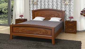 Кровать полутороспальная Карина-16 (Орех) 140х200 в Йошкар-Оле