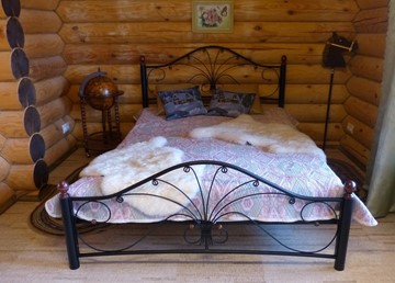 Кровать спальная Фортуна 2, 1600, черный/черный в Йошкар-Оле