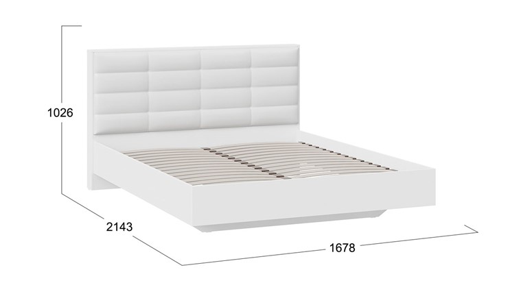Кровать 2-х спальная Агата тип 1 (Белый) в Йошкар-Оле - изображение 2