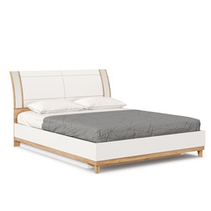 Кровать 2-спальная Бари 1600 с подъёмным механизмом Дуб Золотой/Белый ЛД 698.220 в Йошкар-Оле