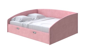 Кровать Bono 160х200, Велюр (Casa Жемчужно-розовый) в Йошкар-Оле