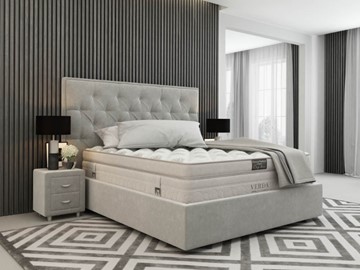 Двуспальная кровать Classic Compact/Island M 180х200, Флок (Велсофт Серый) в Йошкар-Оле