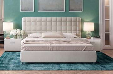 Кровать 2-спальная Corso-3 160х200, Искусственная шерсть (Лама Лён) в Йошкар-Оле