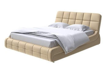 Кровать 2-спальная Corso-6 140x200, Экокожа (Золотой перламутр) в Йошкар-Оле