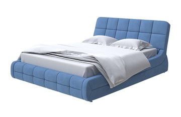 Двуспальная кровать Corso-6 200х200, Рогожка (Тетра Голубой) в Йошкар-Оле