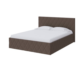 Спальная кровать Fresco 160х200, Рогожка (Savana Chocolate (шоколад)) в Йошкар-Оле