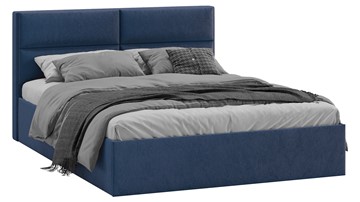 Кровать в спальню Глосс Тип 1 (Микровелюр Wellmart Blue) в Йошкар-Оле