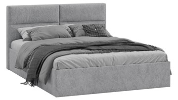 Спальная кровать Глосс Тип 1 (Микровелюр Wellmart Silver) в Йошкар-Оле - предосмотр