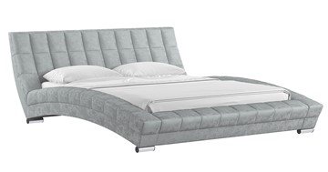 Кровать 2-спальная Оливия 160 арт. Дарлинг грей сандал (светло-серый) с основанием в Йошкар-Оле