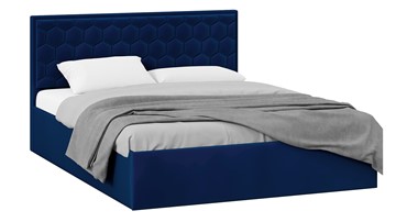 Кровать в спальню с подъемным механизмом Порто (Велюр Confetti Blue) без заглушины в Йошкар-Оле