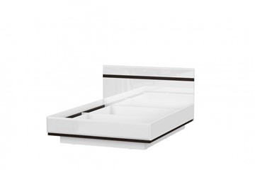 Кровать Соло универсальная 1,6х2,0, белый/белый глянец/венге в Йошкар-Оле