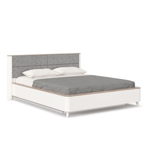 Двуспальная кровать Стефания 1600 с подъемным механизмом ЛД 413.140, Дуб Маувелла PR/Белый в Йошкар-Оле