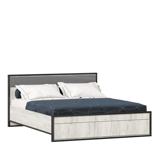 Двуспальная кровать Техно 1600 (Без основания) Серый шифер 678.140 в Йошкар-Оле - изображение 2