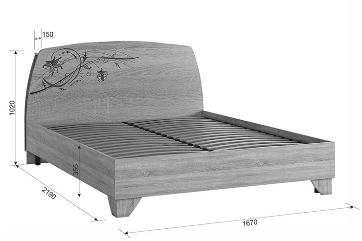 Двуспальная кровать Виктория-1 1.6, Белое дерево в Йошкар-Оле - изображение 3