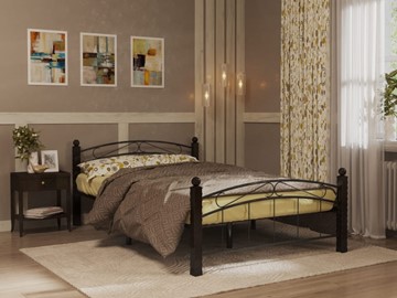 Кровать 1,5-спальная Гарда 15, 140х200, черная в Йошкар-Оле - предосмотр