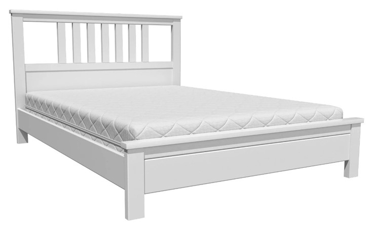 Кровать 1.5-спальная Лаура (Белый Античный) 140х200 в Йошкар-Оле - изображение 1