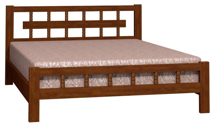 Двуспальная кровать Натали-5 (Орех) 160х200 в Йошкар-Оле - изображение 1