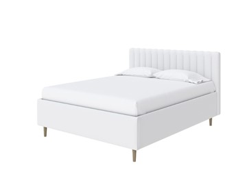 Кровать с бельевым ящиком Madison Lite 160x200, Экокожа (Белый) в Йошкар-Оле