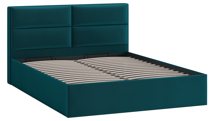 Двуспальная кровать с механизмом Глосс Тип 1 (Велюр Confetti Izumrud) в Йошкар-Оле - изображение 2