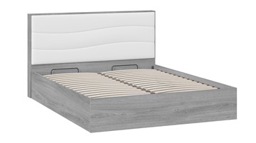Двуспальная кровать с механизмом Миранда тип 1 (Дуб Гамильтон/Белый глянец) в Йошкар-Оле - предосмотр 2
