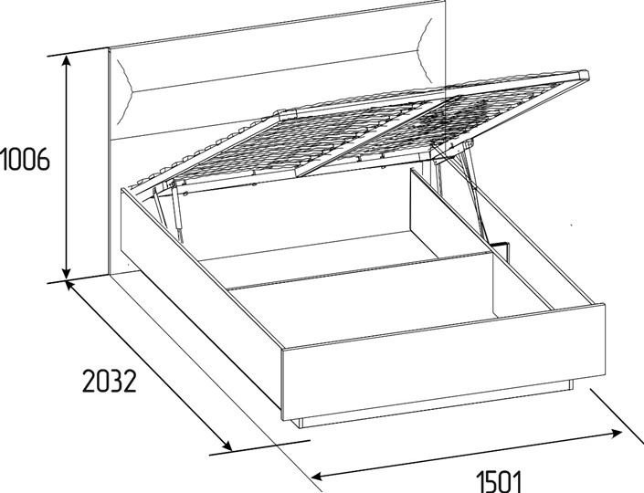 Кровать с механизмом Neo 308 Люкс (1400) в Йошкар-Оле - изображение 4