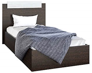 Спальная кровать Эко 900 ЛДСП, Венге/Сосна в Йошкар-Оле