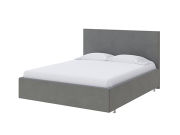Спальная кровать Flat 90х200, Велюр (Forest 17 Серый) в Йошкар-Оле