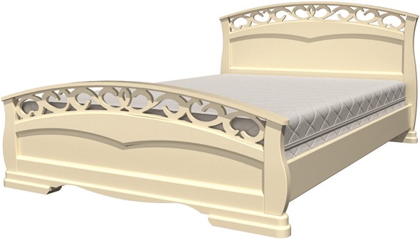 Кровать односпальная  Грация-1 (слоновая кость) 120х200 в Йошкар-Оле - изображение