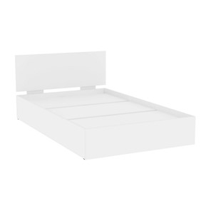Полутороспальная кровать Алиса (L10) Белый, с основанием в Йошкар-Оле