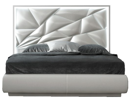 Кровать полуторная FRANCO KIU 1242 с LED подсветкой изголовья (160х200) в Йошкар-Оле - изображение