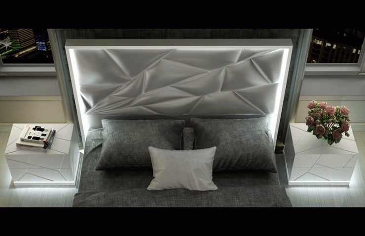 Кровать полуторная FRANCO KIU 1242 с LED подсветкой изголовья (160х200) в Йошкар-Оле - изображение 8