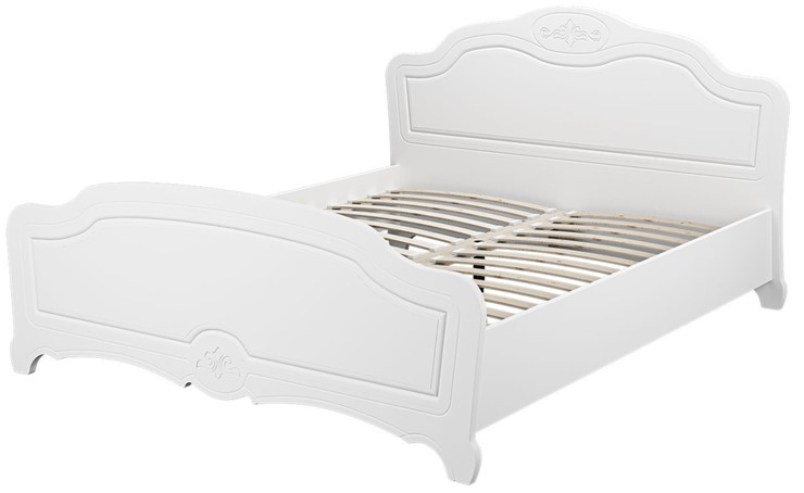 Кровать 1.5-спальная Лотос (Белый) 140х200 с основанием в Йошкар-Оле - изображение 1