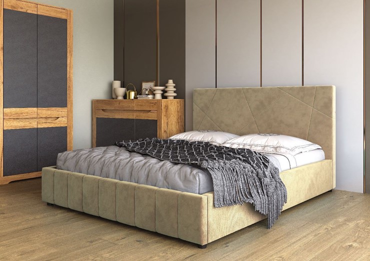 Кровать полутороспальная Нельсон Абстракция 120х200 (вариант 3) без основания в Йошкар-Оле - изображение 1