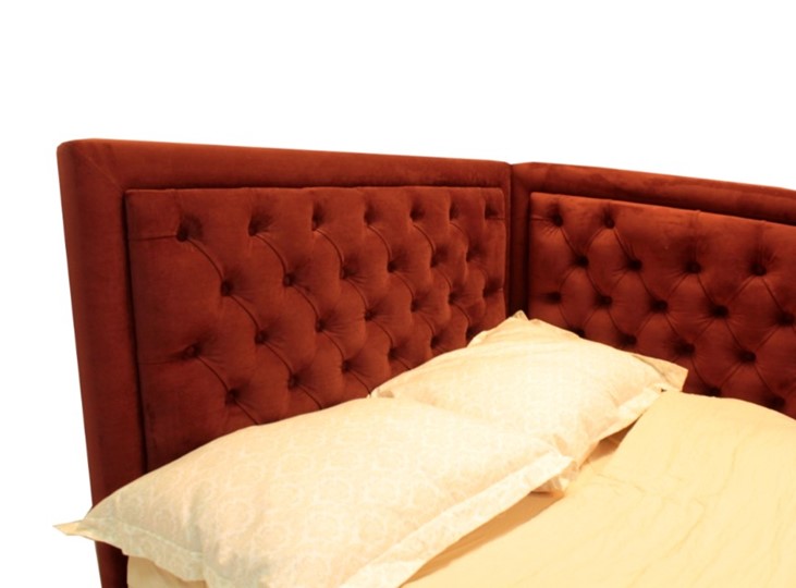 Кровать угловая  высокими ножками Грета 1540х2150 мм в Йошкар-Оле - изображение 4