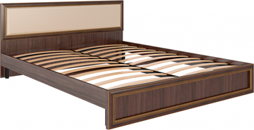 Кровать 2-спальная Беатрис М10 с мягким изголовьем (Орех Гепланкт) в Йошкар-Оле