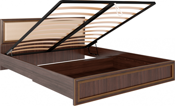 Кровать с механизмом 2-спальная Беатрис М11 с мягким изголовьем (Орех Гепланкт) в Йошкар-Оле