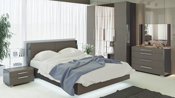 Гарнитур спальный Наоми №3, цвет Фон серый, Джут в Йошкар-Оле